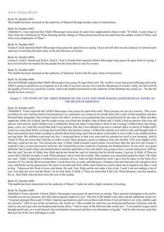 Islam - Saheeh Muslim Hadith