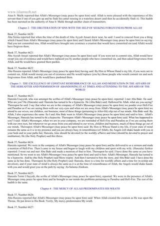 Islam - Saheeh Muslim Hadith