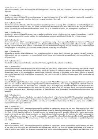 Islam - Saheeh Muslim Hadith