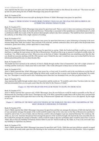 Islam - Saheeh Muslim Hadith