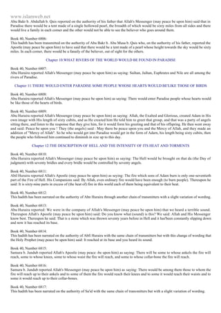 Islam - Saheeh Muslim Hadith