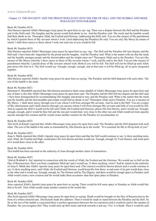 Islam - Saheeh Muslim Hadith