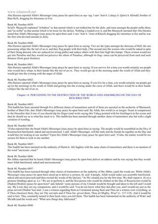 Islam - Saheeh Muslim Hadith