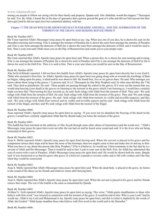 Islam - Saheeh Muslim Hadith