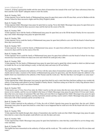 Islam - Saheeh Muslim Hadith