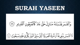 SURAH YASEEN
 