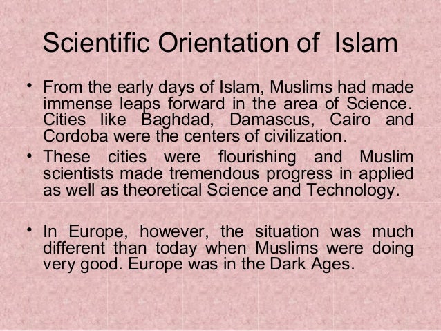 Islam’s contributions to sciences