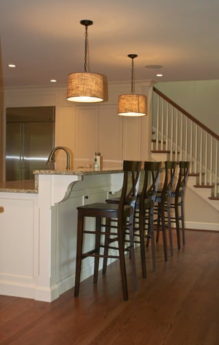 A closer look at the custom kitchen island designed by Reu Architects.