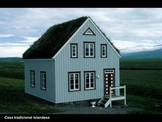 Casa tradicional islandesa 