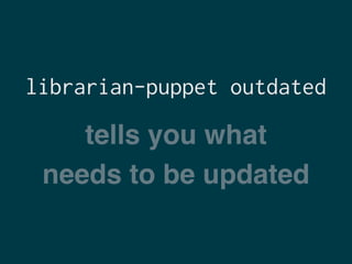 Islands: Puppet at Bulletproof Networks Slide 168