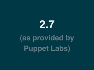 Islands: Puppet at Bulletproof Networks Slide 61