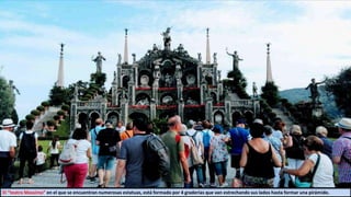 El “teatro Massimo” en el que se encuentran numerosas estatuas, está formado por 4 graderías que van estrechando sus lados hasta formar una pirámide.
 