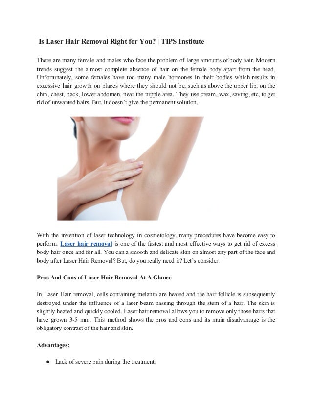 Is Laser Hair Removal Right For You