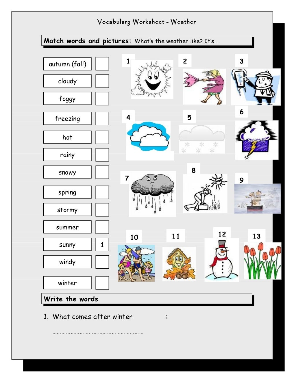Islcollective vocabulary matching_worksheet__weather_7214d74c38e497fc…