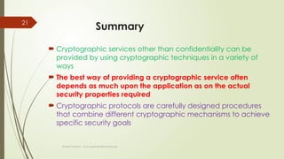 Comprehensive Overview of Cryptography and Security Mechanisms in ...
