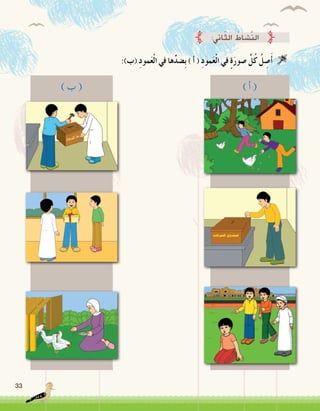 33
:‫اين‬ّ‫ث‬‫ال‬ ُ‫َّ�شاط‬‫ن‬‫ال‬
:)‫(ب‬ ِ‫د‬‫مو‬َ‫ع‬ْ‫ل‬‫ا‬ ‫في‬ ‫ها‬ِّ‫د‬‫ِ�ض‬‫ب‬ ) ‫أ‬� ( ِ‫د‬‫مو‬َ‫ع‬ْ‫ل‬‫ا‬ ‫في‬ ٍ‫ة‬َ‫ر‬‫�صو‬ َّ‫ل‬ُ‫ك‬ ُ‫ل‬ ِ‫�ص‬َ‫أ‬� 
) ‫أ‬� () ‫ب‬ (
 