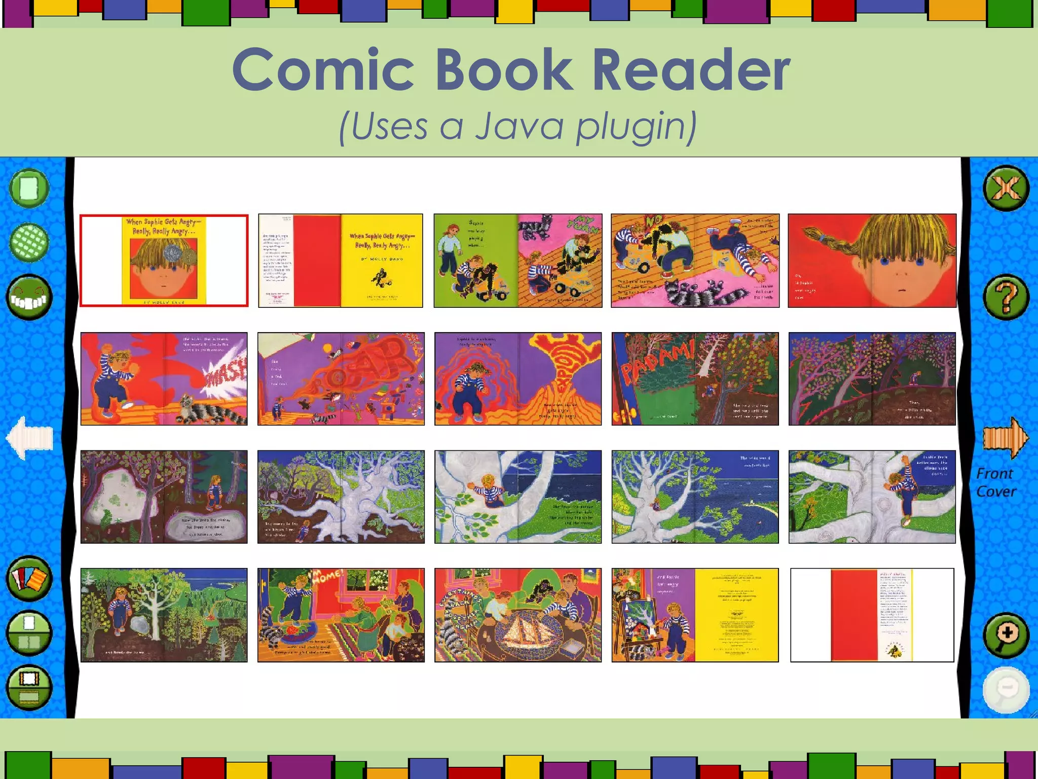 Comic Book Reader
(Uses a Java plugin)
 