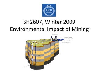 SH2607, Winter 2009 Environmental Impact of Mining