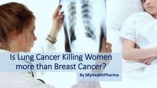 Is Lung Cancer Killing Women
more than Breast Cancer?
By MyHealthPharma
 
