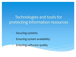 Basics of System Security and Tools | PPT