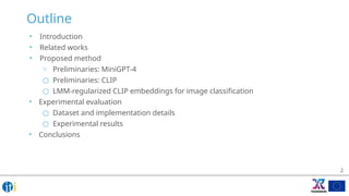 LMM-Regularized CLIP Embeddings for Image Classification | PPTX