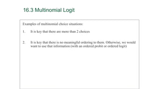 Discrete Choice Model - Part 2 | PPTX