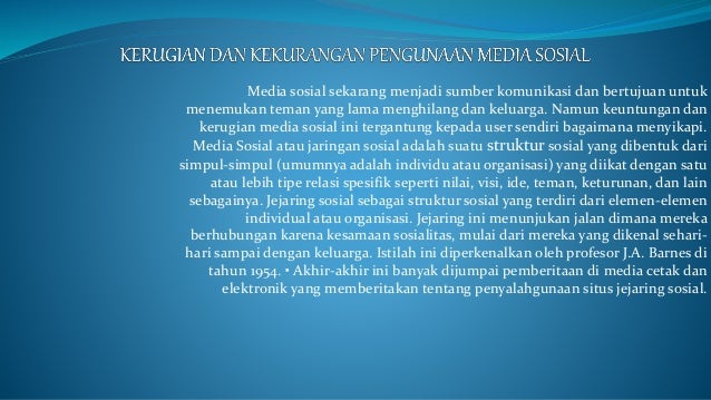Kekurangan Dan Kelebihan Sosial Media