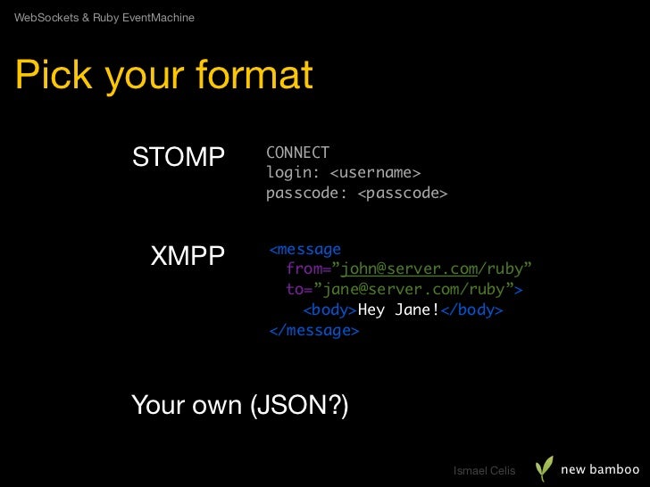 sockets and Ruby EventMachine