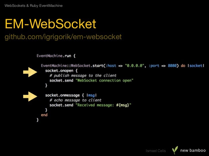 sockets and Ruby EventMachine