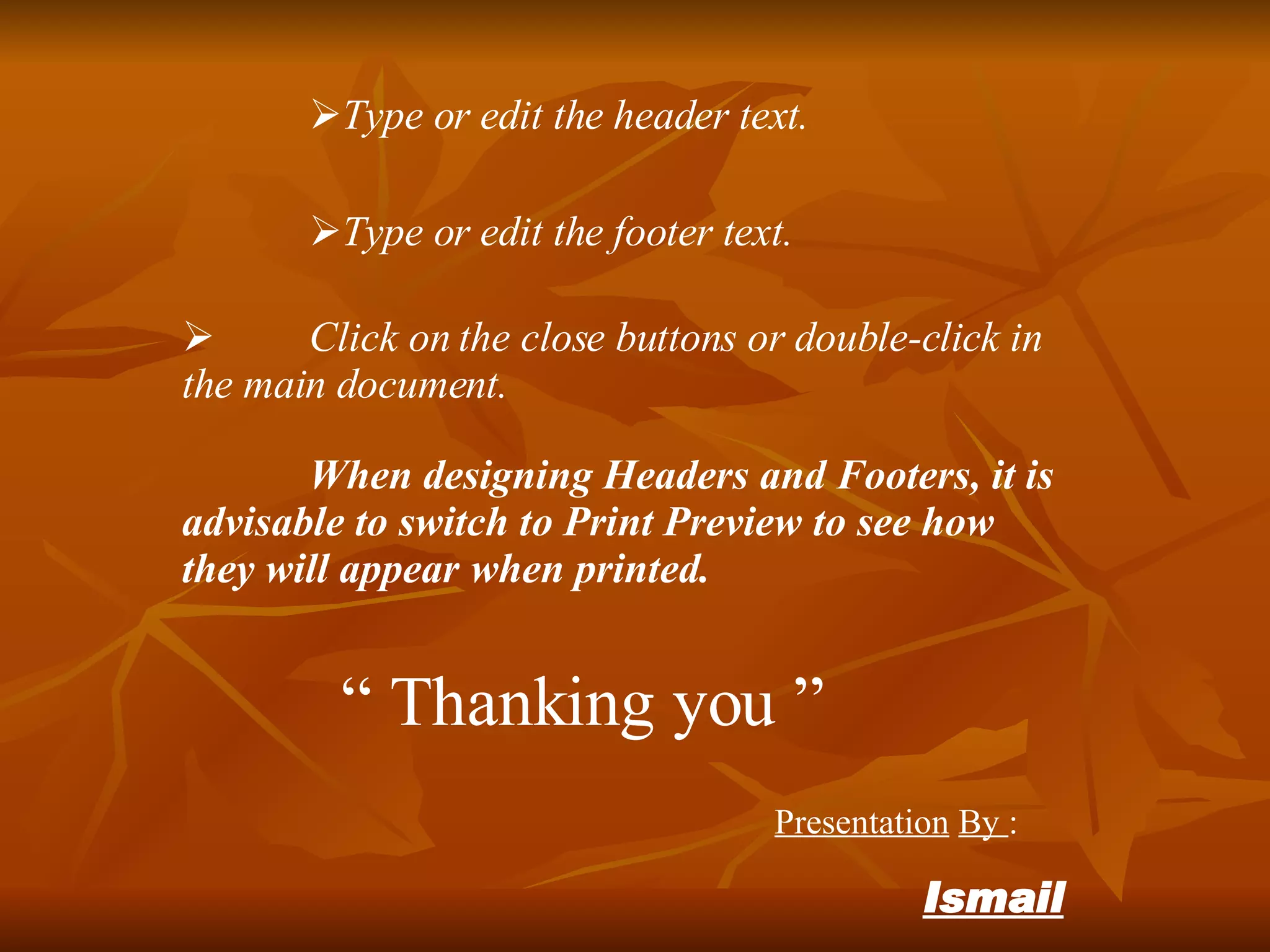 Ismail ppt