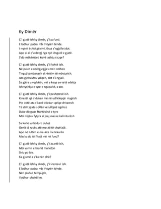 Ky Dimër
Ç’i gjatë ish ky dimër, ç’i pafund.
E lodhur pudra mbi fytyrën tënde.
I mpirë është gëzimi, thua s’ngjallet dot.
Apo si ai q’u dergj nga një lëngatë e gjatë.
S’do mëkëmbet kurrë ashtu siç qe?
Ç’i gjatë ish ky dimër, ç’i ftohtë ish.
Në pusin e ndërgjegjjes mezi ndihen
Tinguj kambanash si rënkim të mbyturish.
Ato gjithashtu vdiqën, dot s’i ngjall,
Sa gjëra u vyshkën, më e keqe se vetë vdekja
Ish vyshkja e tyre e ngadaltë, o zot.
Ç’i gjatë ish ky dimër, ç’i pashpresë ish.
Kinezët që s’duken më në udhëkryqë rrugësh
Por vetë ata s’kanë vdekur: qelqe dritaresh
Të stilit q’ata sollën vezullojnë ngriraz
Duke dërguar ftohtësinë e tyre
Mbi mijëra fytyra si prej maske kalimtarësh
Sa kohë vallë do ti duhet
Genit të racës atë maskë të shpëlajë.
Apo në luftën e maskës me lëkurën
Maska do të fitojë më në fund?
Ç’i gjatë ish ky dimër, ç’i acartë ish,
Mbi varrin e tiranit monoton
Shiu po bie.
Ka gjumë a s’ka nën dhè?
Ç’i gjatë ish ky dimër, ç’i vrerosur ish.
E lodhur pudra mbi fytyrën tënde.
Nën pluhur tempujsh,
i lodhur shpirti im.
 