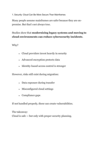 Is Mainframe to Cloud Migration Safe in UAE.pdf