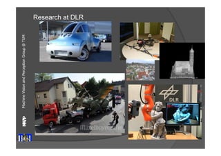 Machine Vision and Perception MVP Group @ TUM 
MVP 
Research at DLR 
