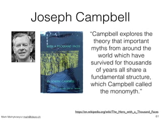 Joseph Campbell 
“Campbell explores the 
theory that important 
myths from around the 
world which have 
survived for thou...