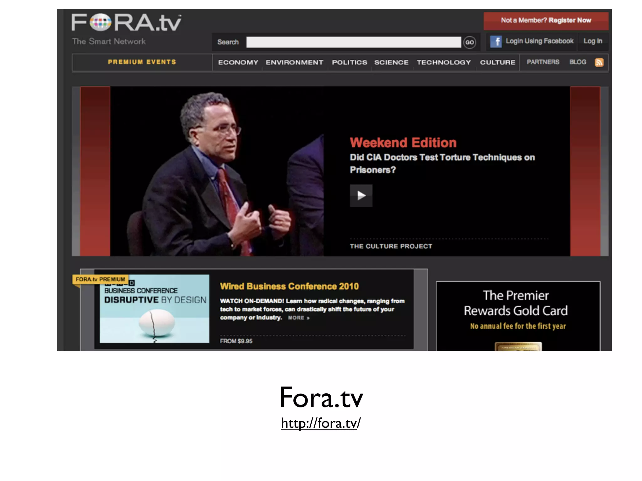 Fora.tv
http://fora.tv/
 