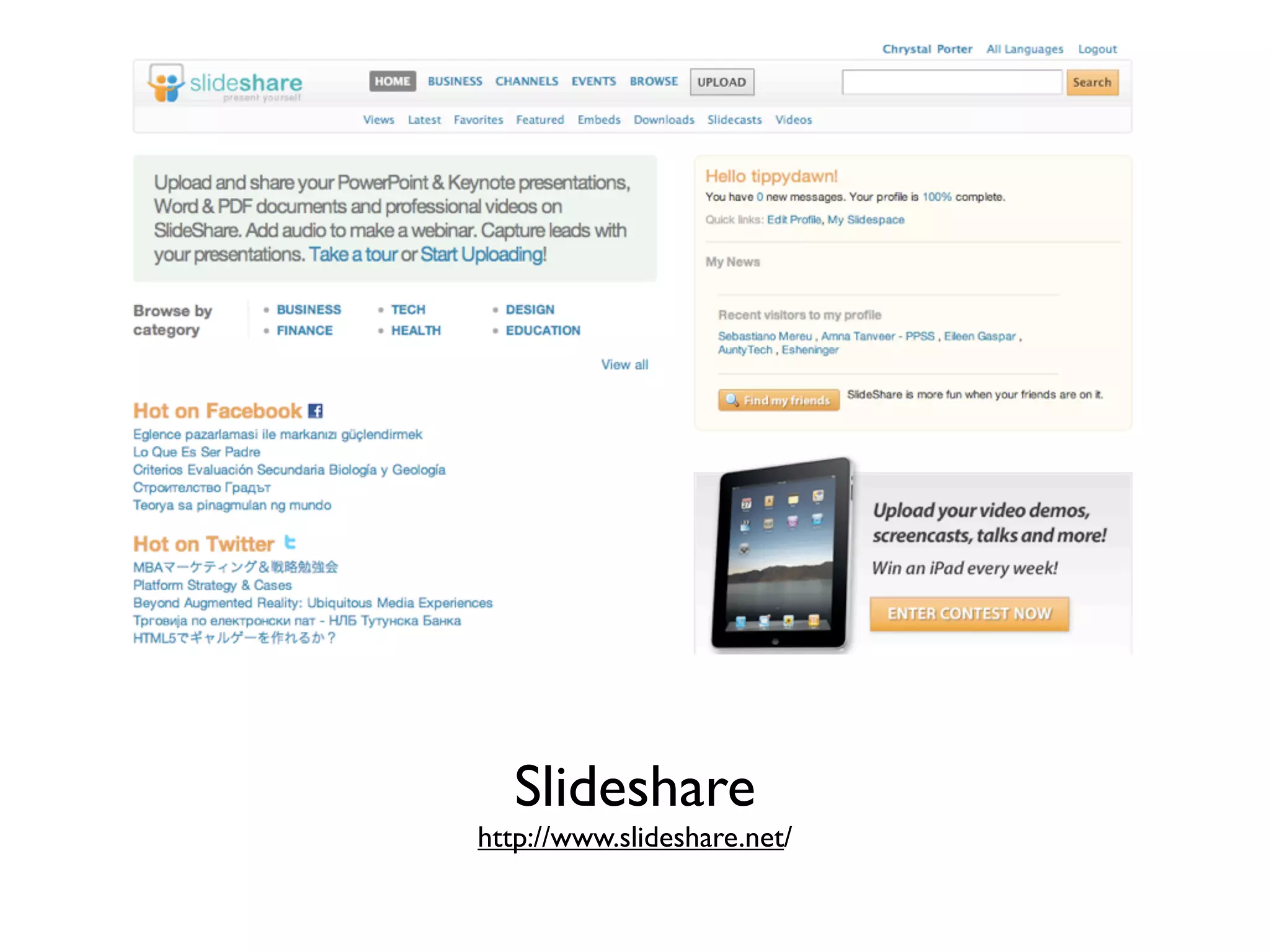 Slideshare
http://www.slideshare.net/
 