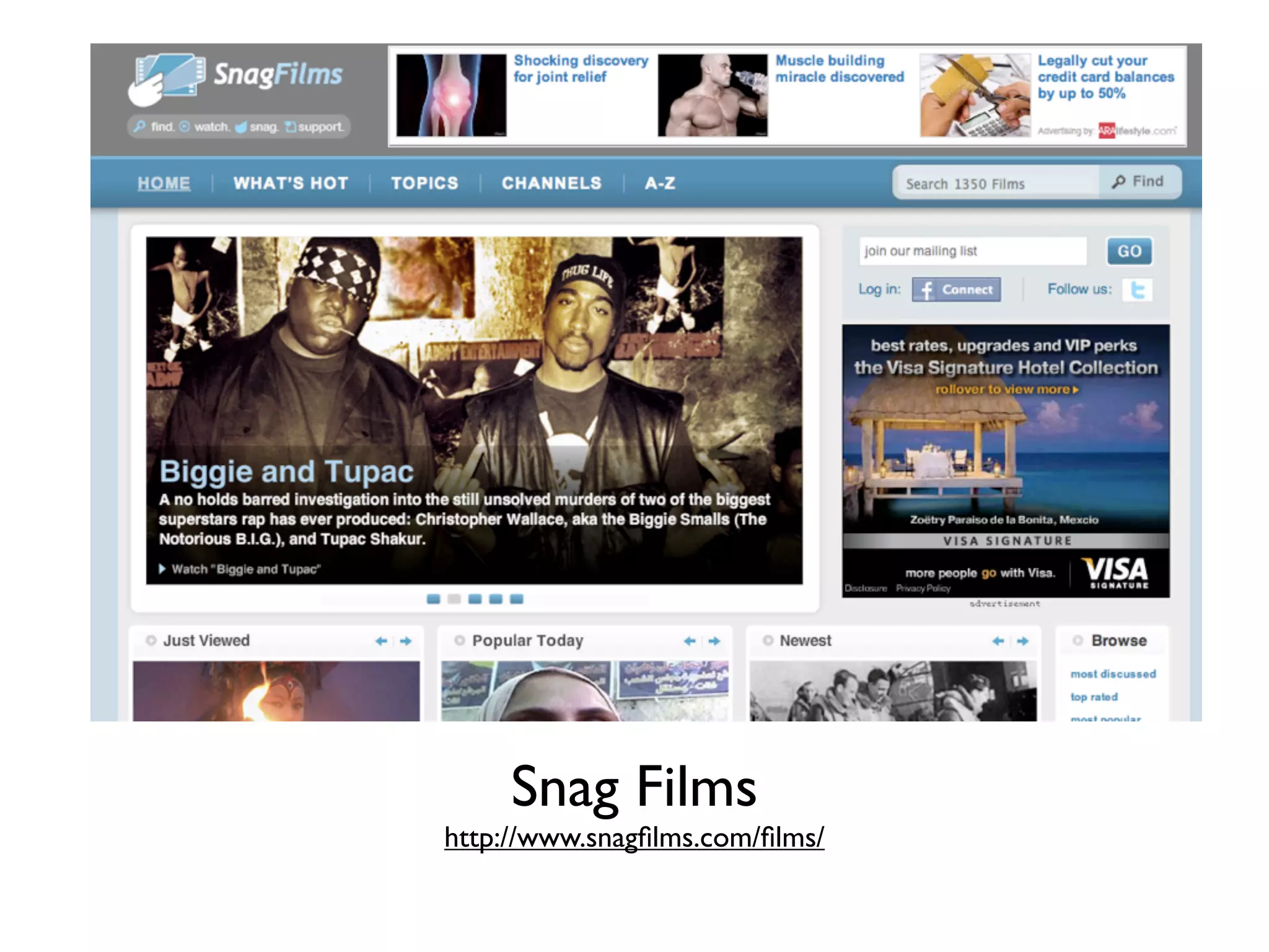 Snag Films
http://www.snagﬁlms.com/ﬁlms/
 