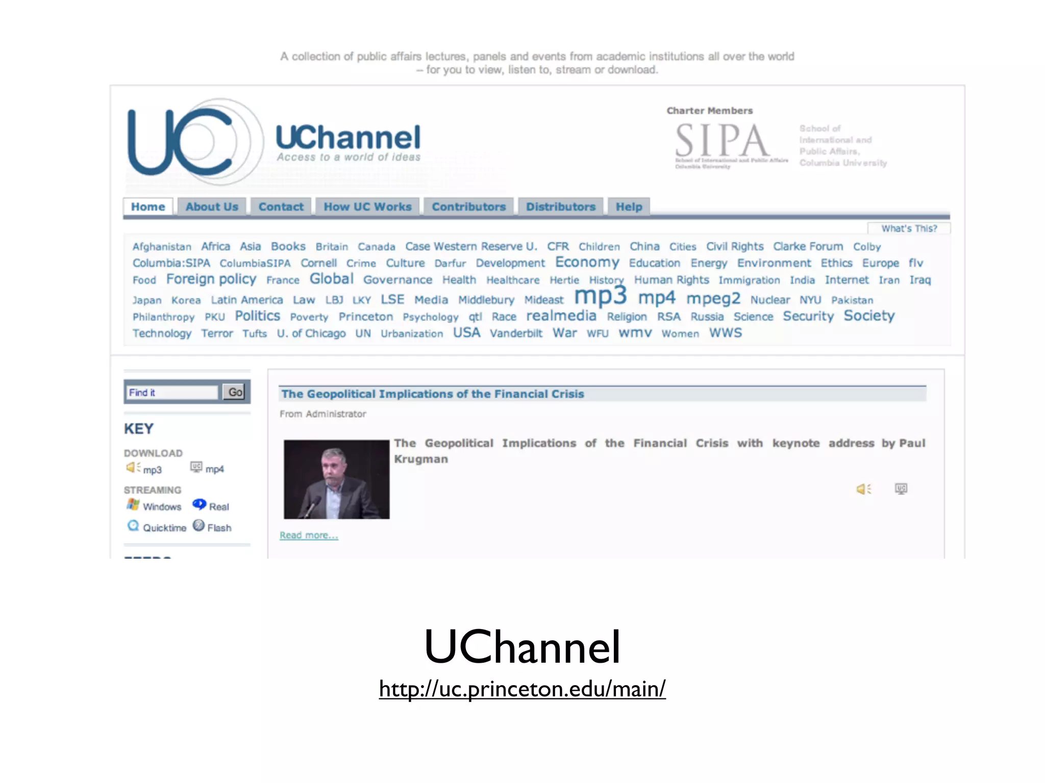 UChannel
http://uc.princeton.edu/main/
 