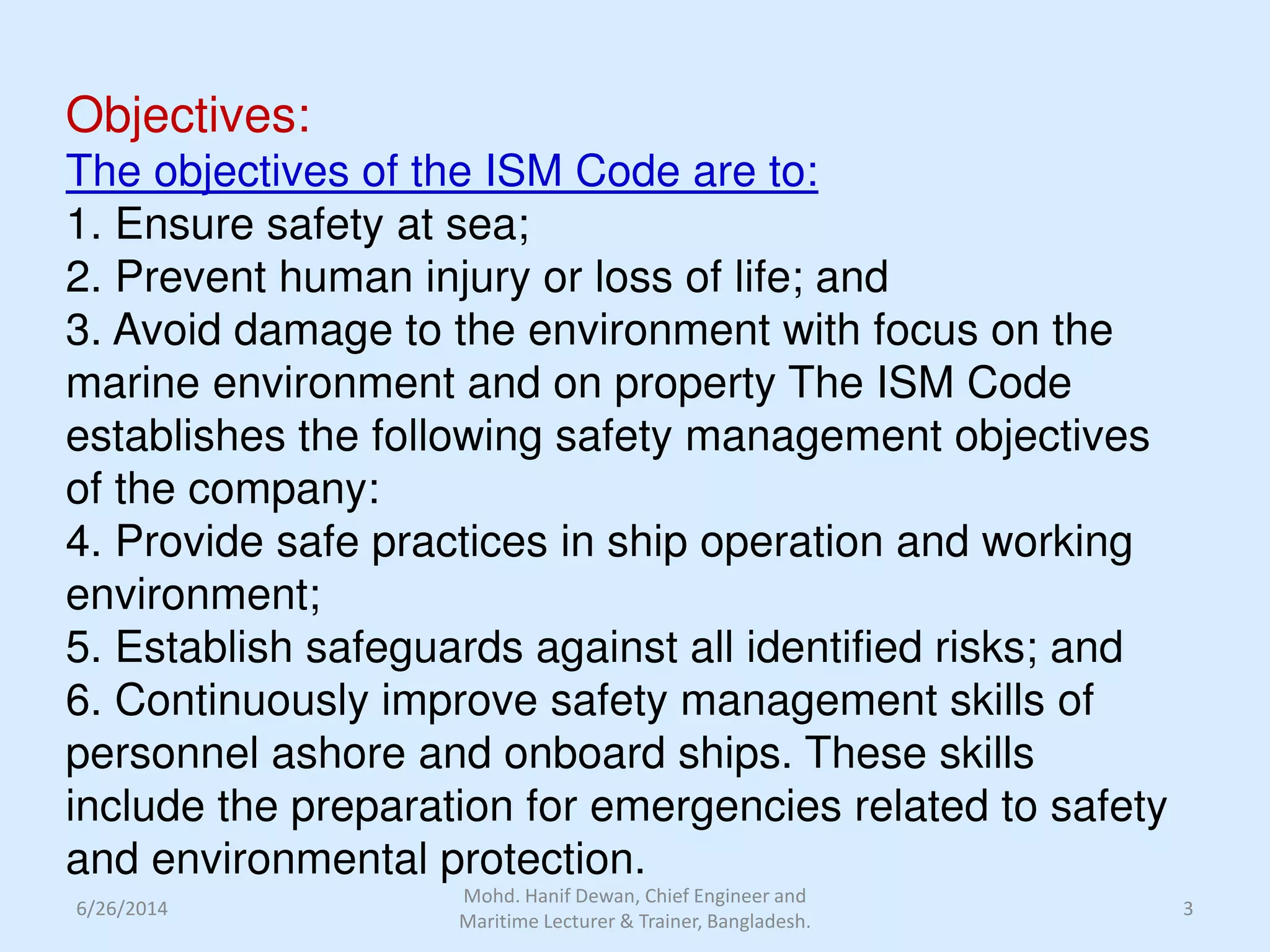 ISM Code | PDF