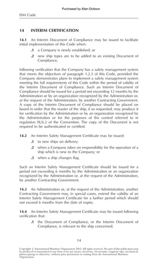 Interim Code Rights Agreement Example INTERNATIONAL SAFETY MANAGEMENT CODE.PDF