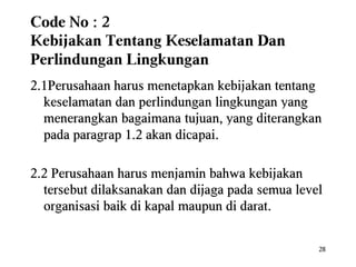 Ism code reminder lesson