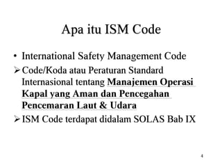 Ism code reminder lesson