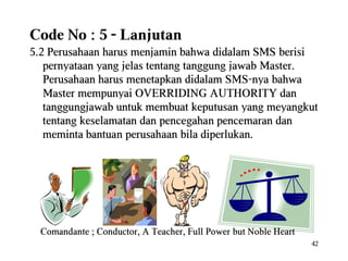 Ism code reminder lesson