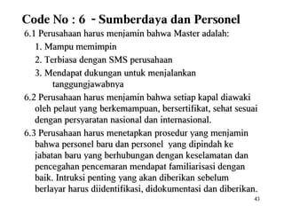 Ism code reminder lesson