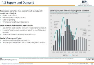 Levent Yilmaz I Summer 2019 I ISM 2019 199
4.3 Supply and Demand
http://www.glencore.com/investors/speeches-and-presentation
 