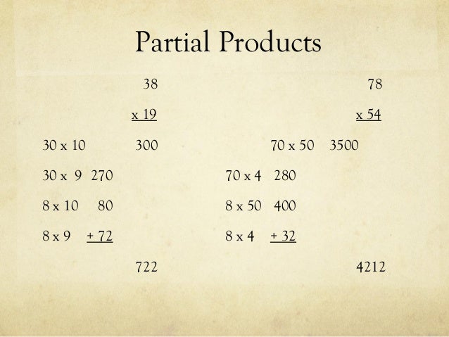 what does product mean in math