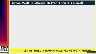 Human Wall Is Always Better Than A Firewall  . . . LET US BUILD A HUMAN WALL ALONG WITH FIREWALL 9/16/2010 Saroj  