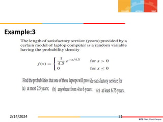 BITS Pilani, Pilani Campus
2/14/2024 31
Example:3
 