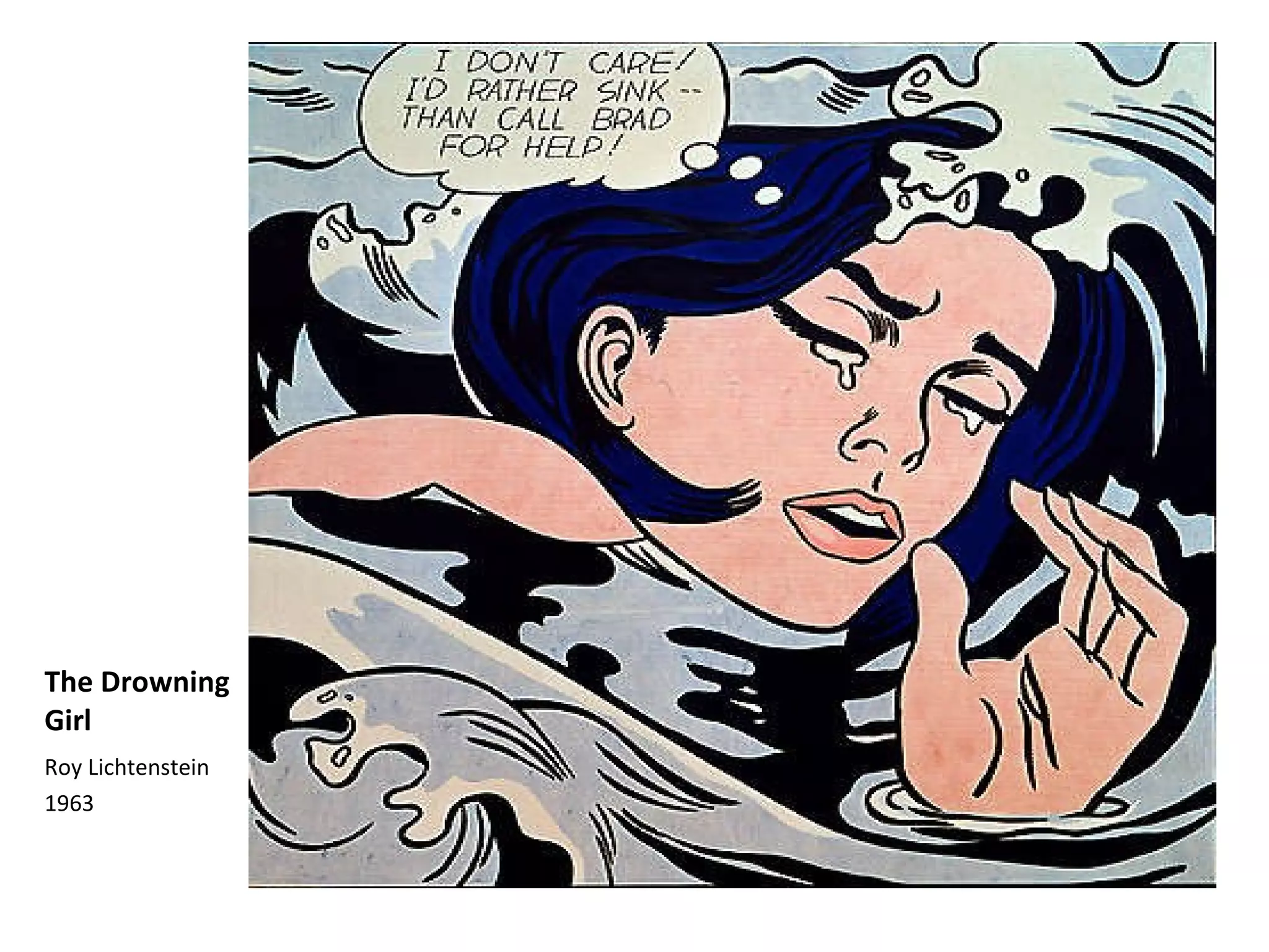 The Drowning Girl Roy Lichtenstein 1963 