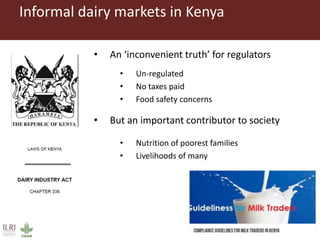 Is my milk safe? Quality and safety of the milk consumed in low-income households in Nairobi